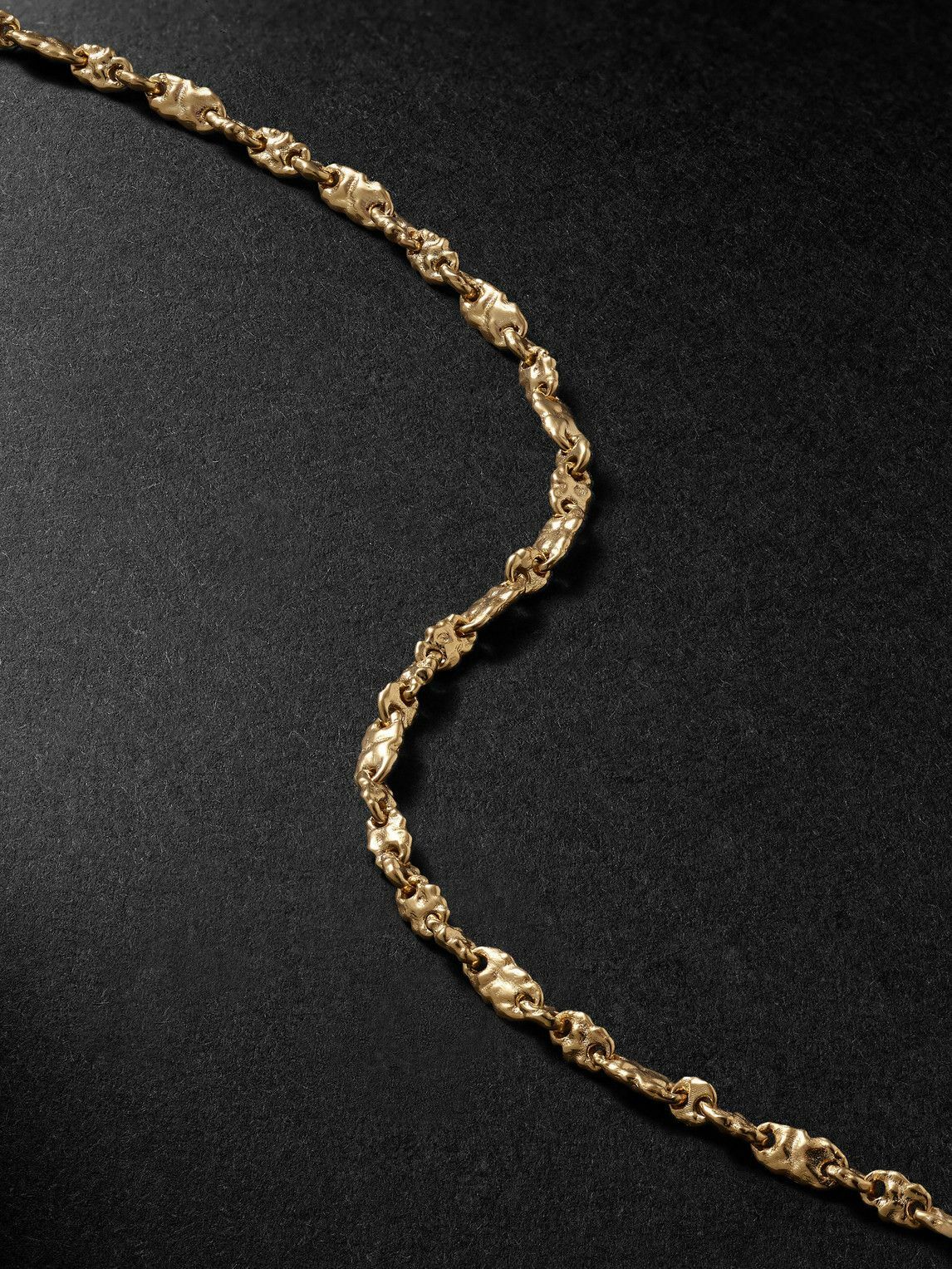 MAOR - Dali Hammered 18-Karat Gold Chain Necklace