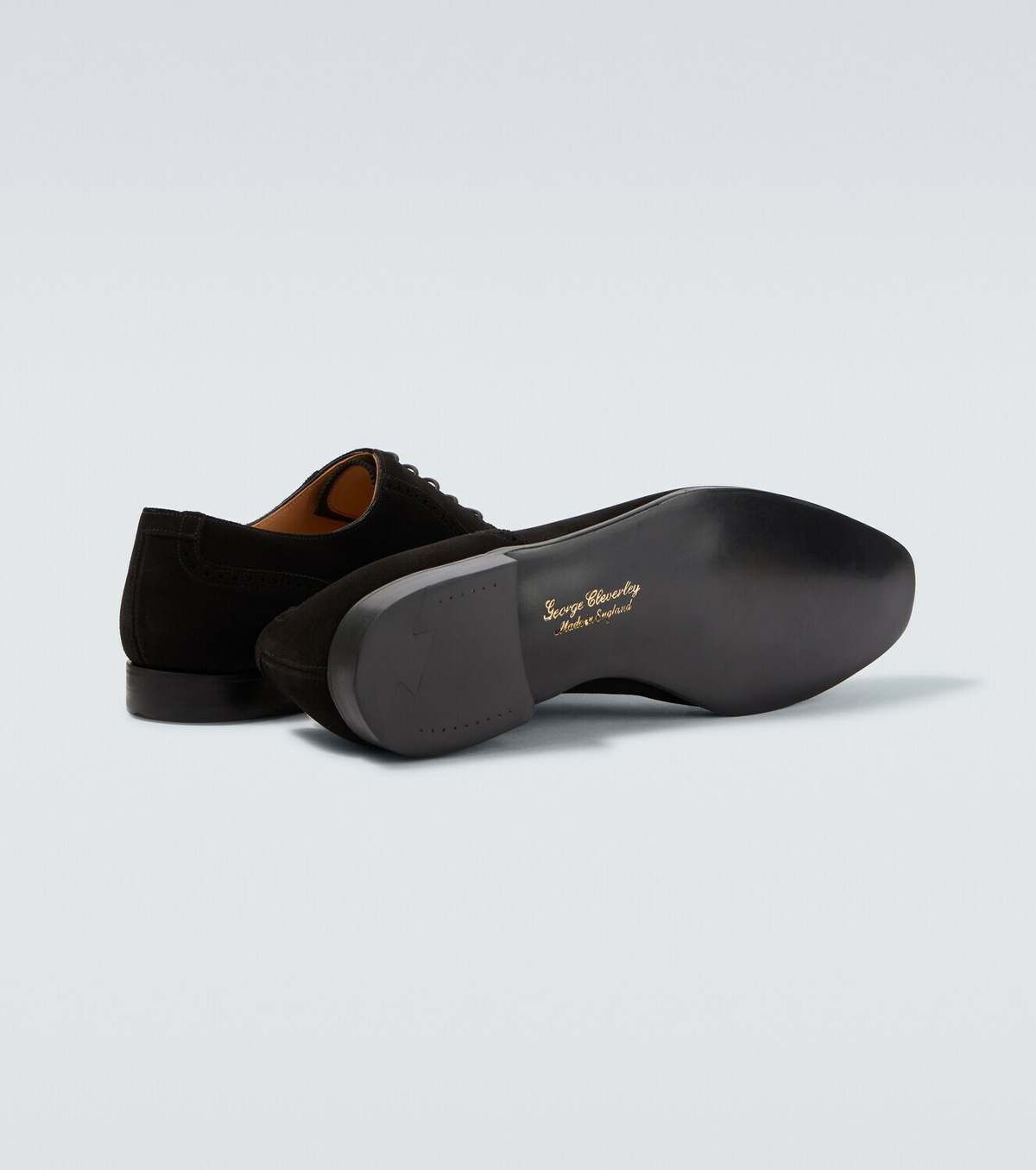 George Cleverley Adam suede Oxford shoes