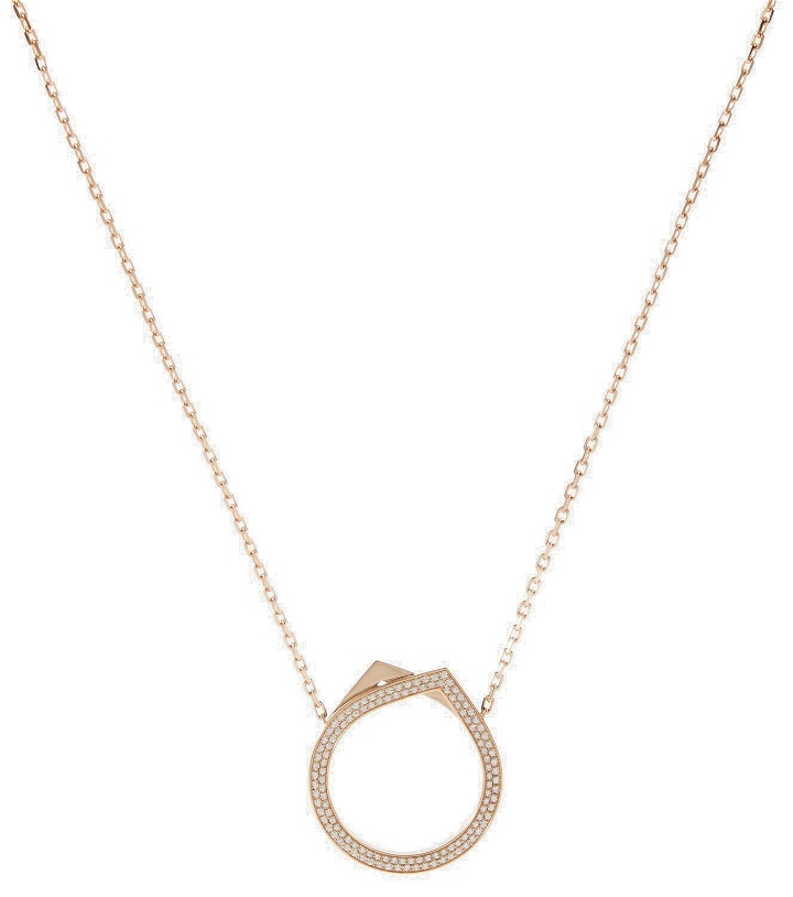 Photo: Repossi Antifer 18kt rose gold necklace with diamonds