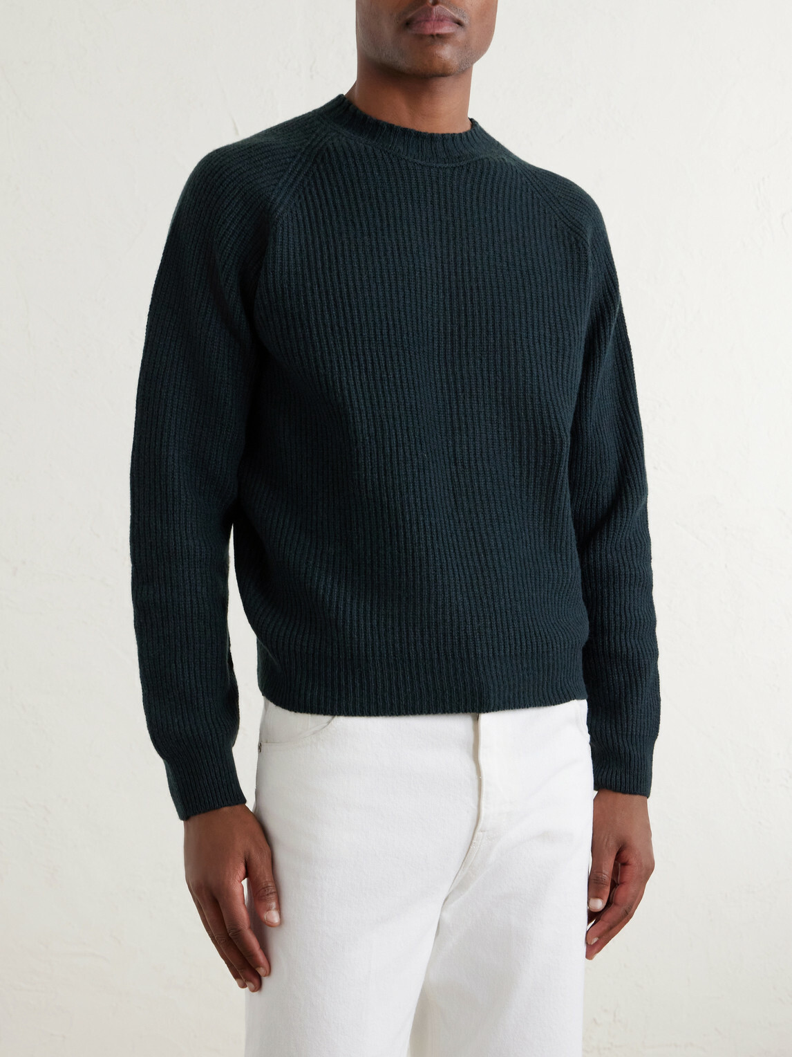 John Smedley - Bill Nighy Cashmere and Wool-Blend Sweater - Green