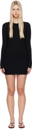 WARDROBE.NYC Black Ribbed Minidress