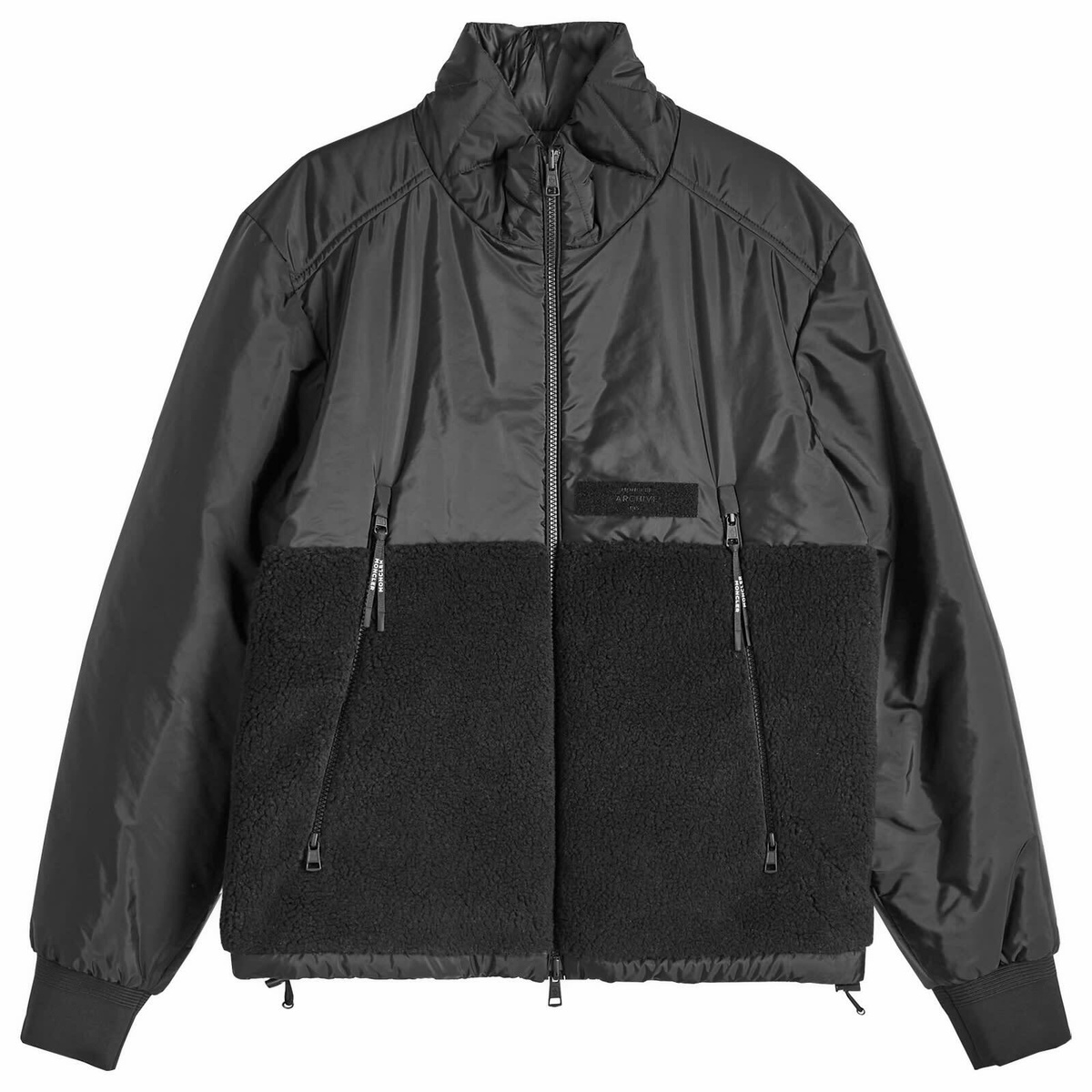 Moncler Men's Vallorch Reversible Nylon Jacket in Black Moncler