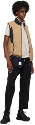 ROA Beige Polar Zip-Up Vest