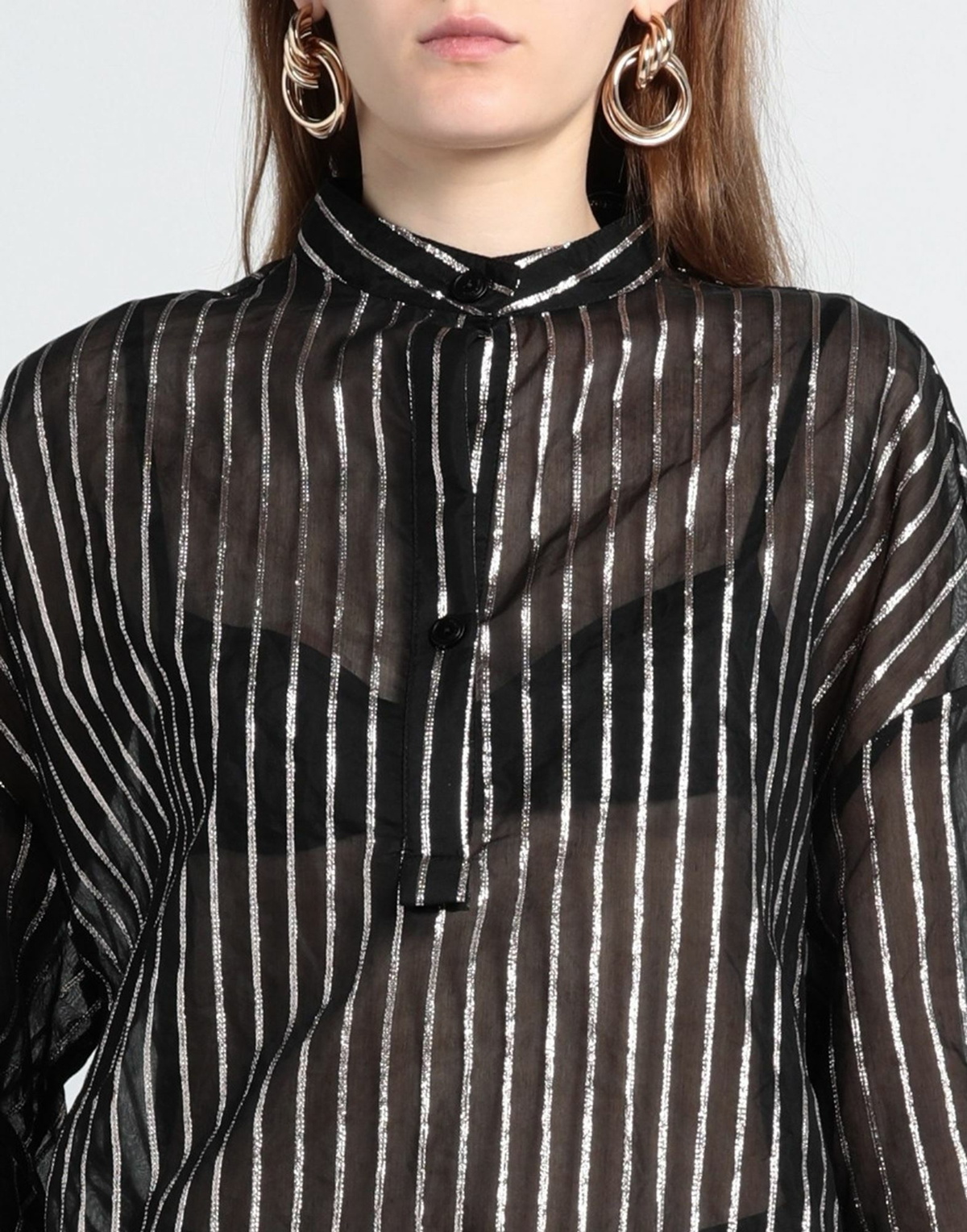 Manila Grace Womens Top in Black