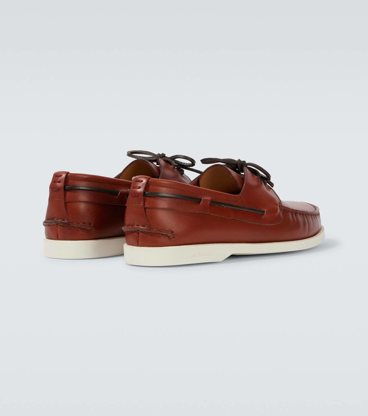 Kiton Leather boat shoes