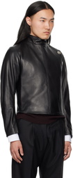 Enfants Riches Déprimés Black Fencing Leather Jacket