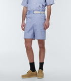 Sacai - x Thomas Mason striped poplin shorts