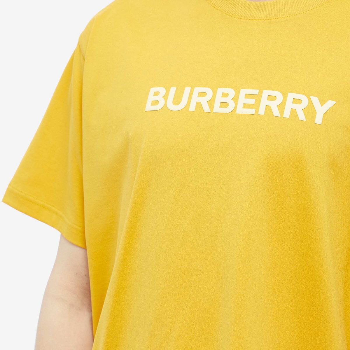 Tシャツ・カットソー BURBERRY Men T-shirt Yellow Cream 8083593 Burberry check-print Cotton T-shirt | Yellow | FARFETCH