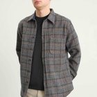 Portuguese Flannel Men's Type Tweed Overshirt in Grey