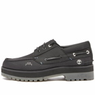 A-COLD-WALL* x Timberland 3 Eye Lug Boat Shoe in Black