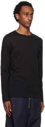 Dries Van Noten Black Crewneck Long Sleeve T-Shirt