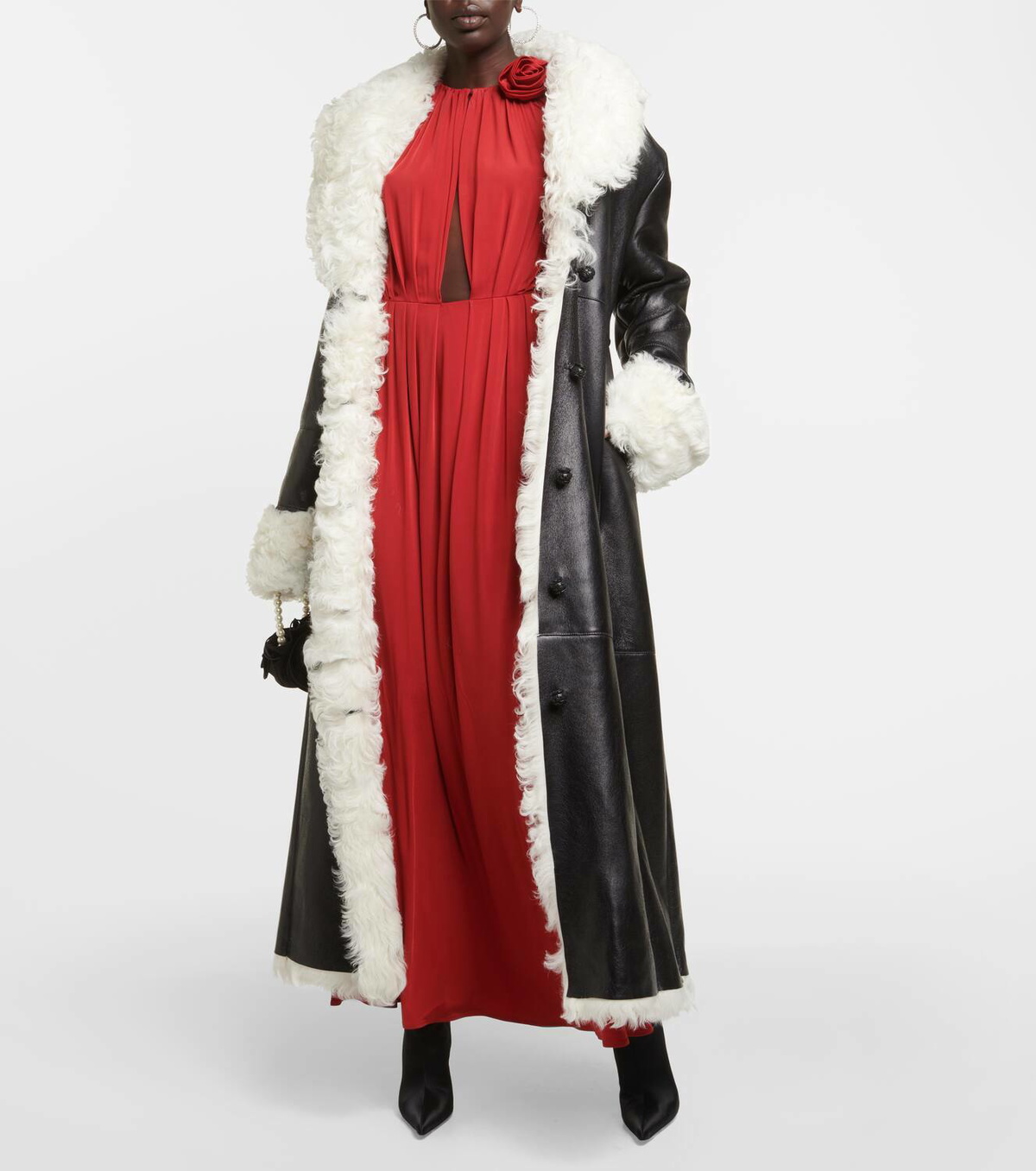 Magda Butrym Shearling-lined leather coat Magda Butrym