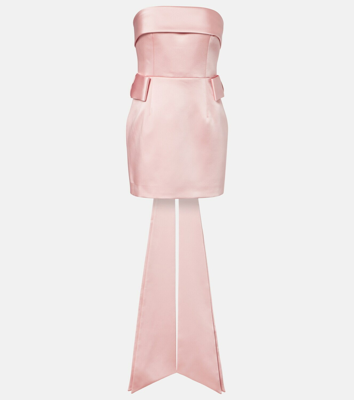 The New Arrivals Ilkyaz Ozel Lalani bow-detail satin minidress