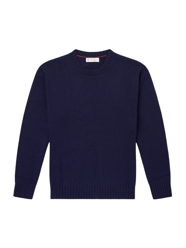 Photo: Brunello Cucinelli - Cashmere Sweater - Blue