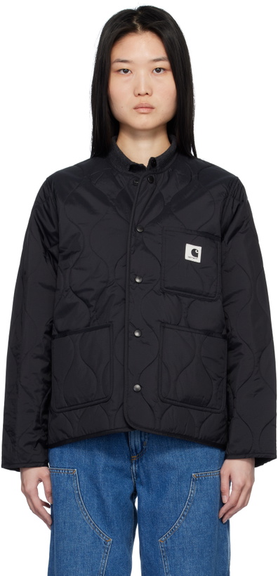 Photo: Carhartt Work In Progress Black Skyler Liner Puffer Jacket