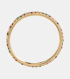 Ileana Makri Thread Band 18kt gold ring with diamonds, rubies and sapphires