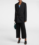 Bottega Veneta Mid-rise cropped wool wide-leg pants