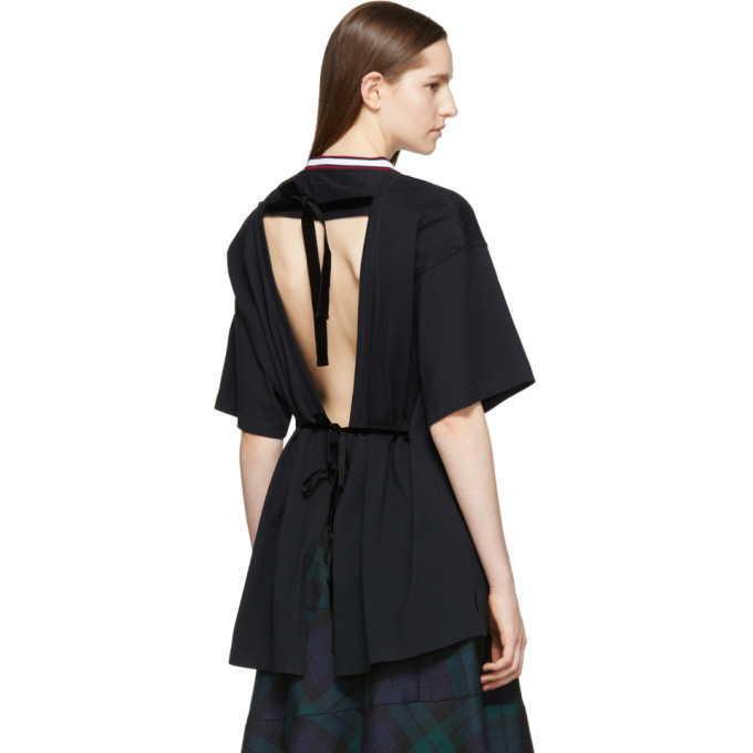 Facetasm Black Tie Back T-Shirt