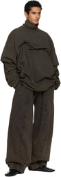 ALAINPAUL Brown Movement Turtleneck