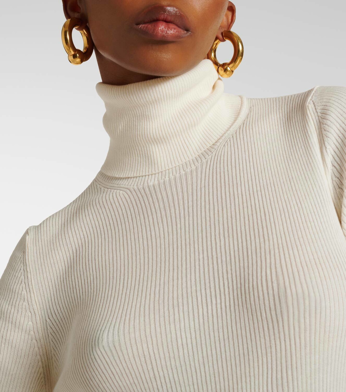 Tod's Ribbed-knit cotton turtleneck top