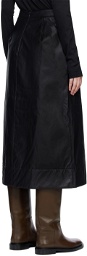 LE17SEPTEMBRE Black Padded Midi Skirt