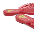 Melissa Women's x Ganni Thong Kitten Heel Sandals in Red