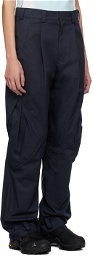 HYEIN SEO Navy Flap Pocket Trousers