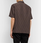 Fendi - Printed Silk Crepe de Chine Shirt - Brown