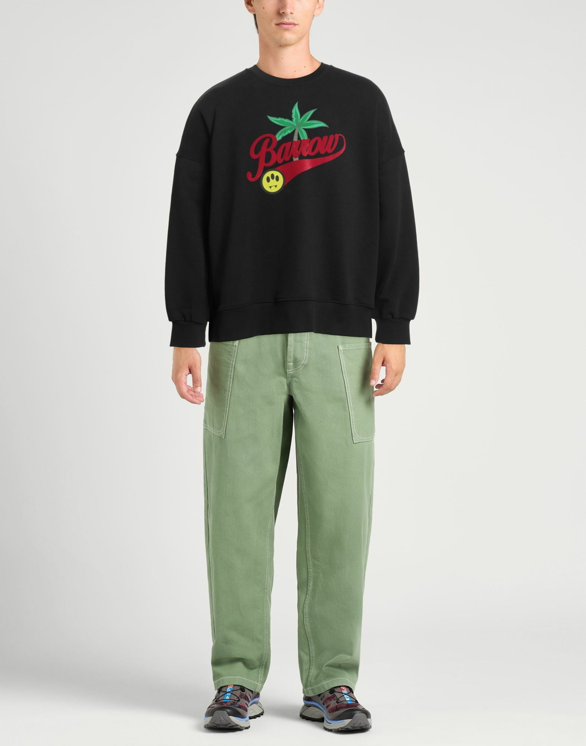 Barrow Mens Sweatshirt in Black