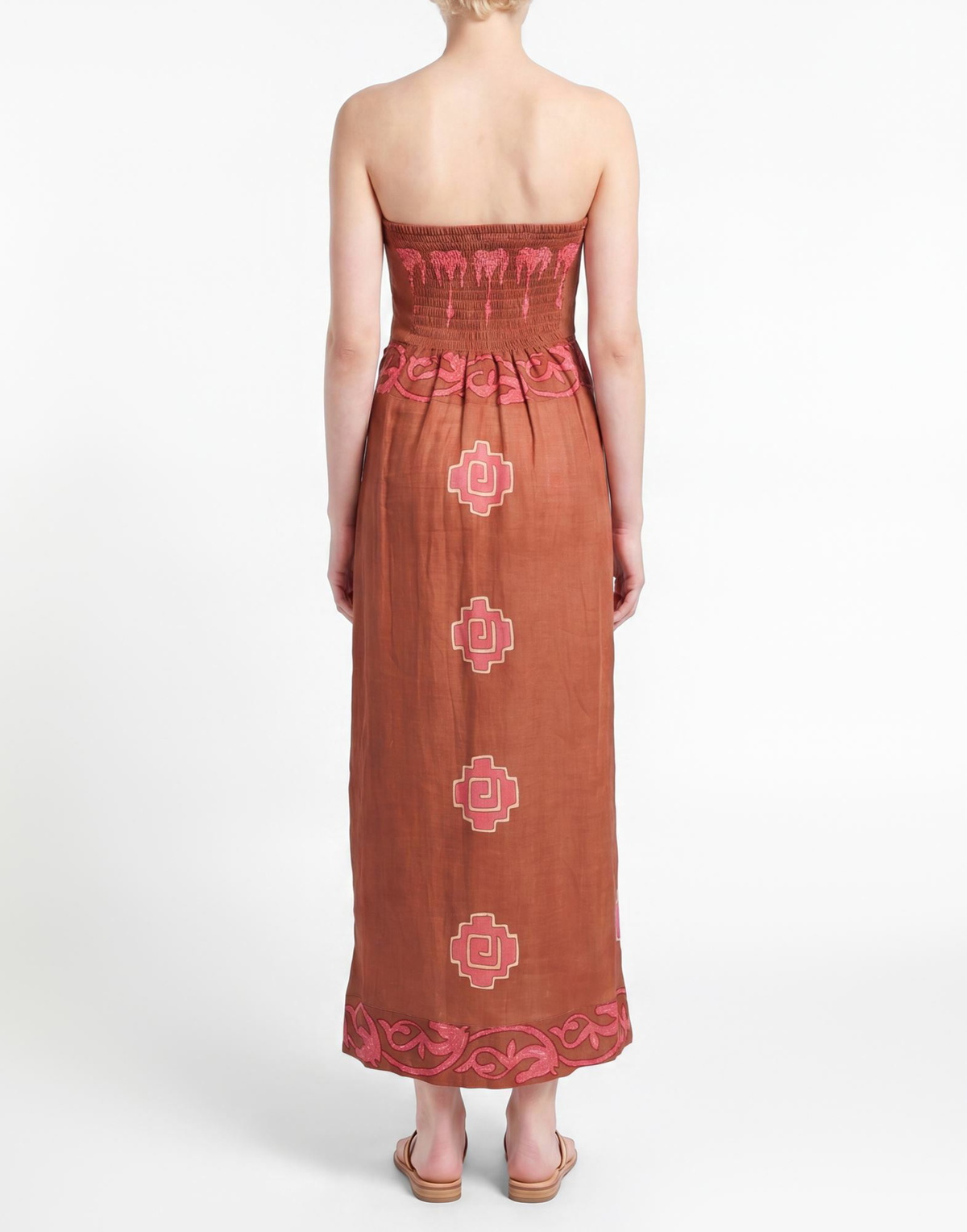 Johanna Ortiz Womens Maxi dress Rust