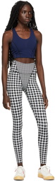 adidas x IVY PARK Black & White Houndstooth Tight Leggings