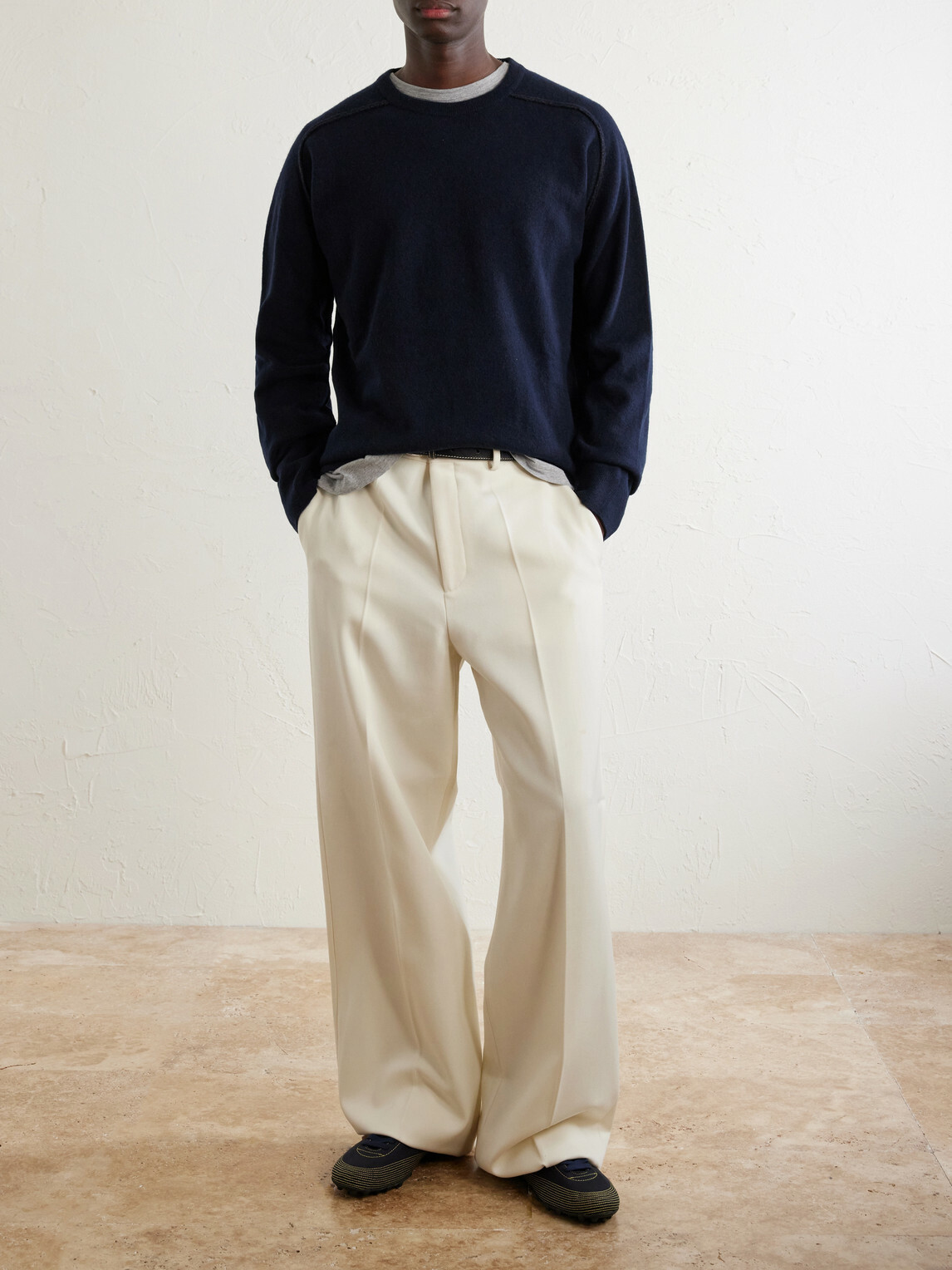 Maison Margiela - Knitted Wool Sweater - Blue