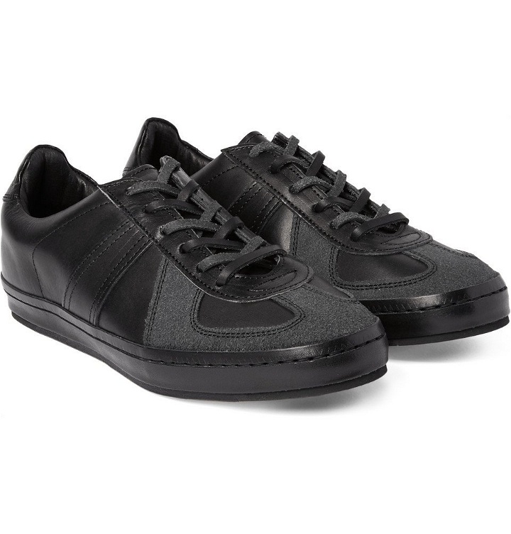 Photo: Hender Scheme - MIP-05 Panelled Nubuck and Leather Sneakers - Men - Black