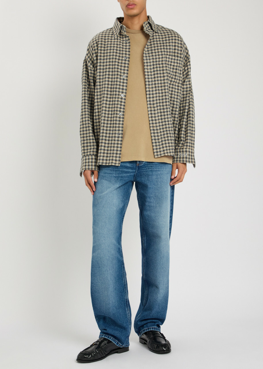 A.P.C. Logo-print Cotton T-shirt Khaki