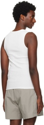 Seventh White Square Neck Tank Top