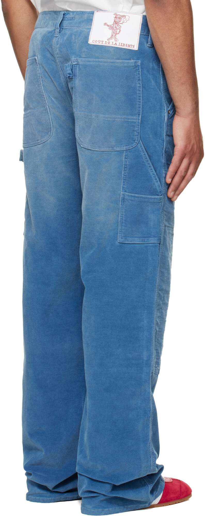 COÛT DE LA LIBERTÉ Blue Eli Corduroy Painter Trousers