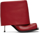 FIDAN NOVRUZOVA Red Iman Stiletto Heel Boots