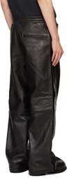 doublet Black Leather Basketball Pants