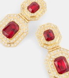 Alessandra Rich Crystal-embellished clip-on earrings