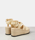 Loewe Paula's Ibiza Petal leather espadrille wedges