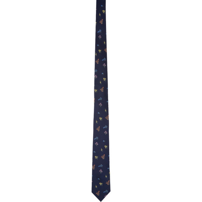 Photo: Paul Smith Navy Silk Floral Tie