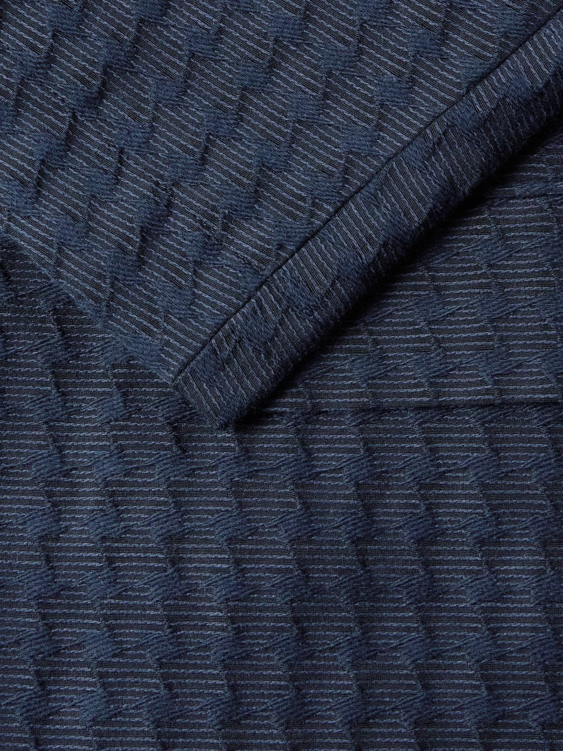 Blue Blue Japan - Cotton-Blend Jacquard Suit Jacket - Blue