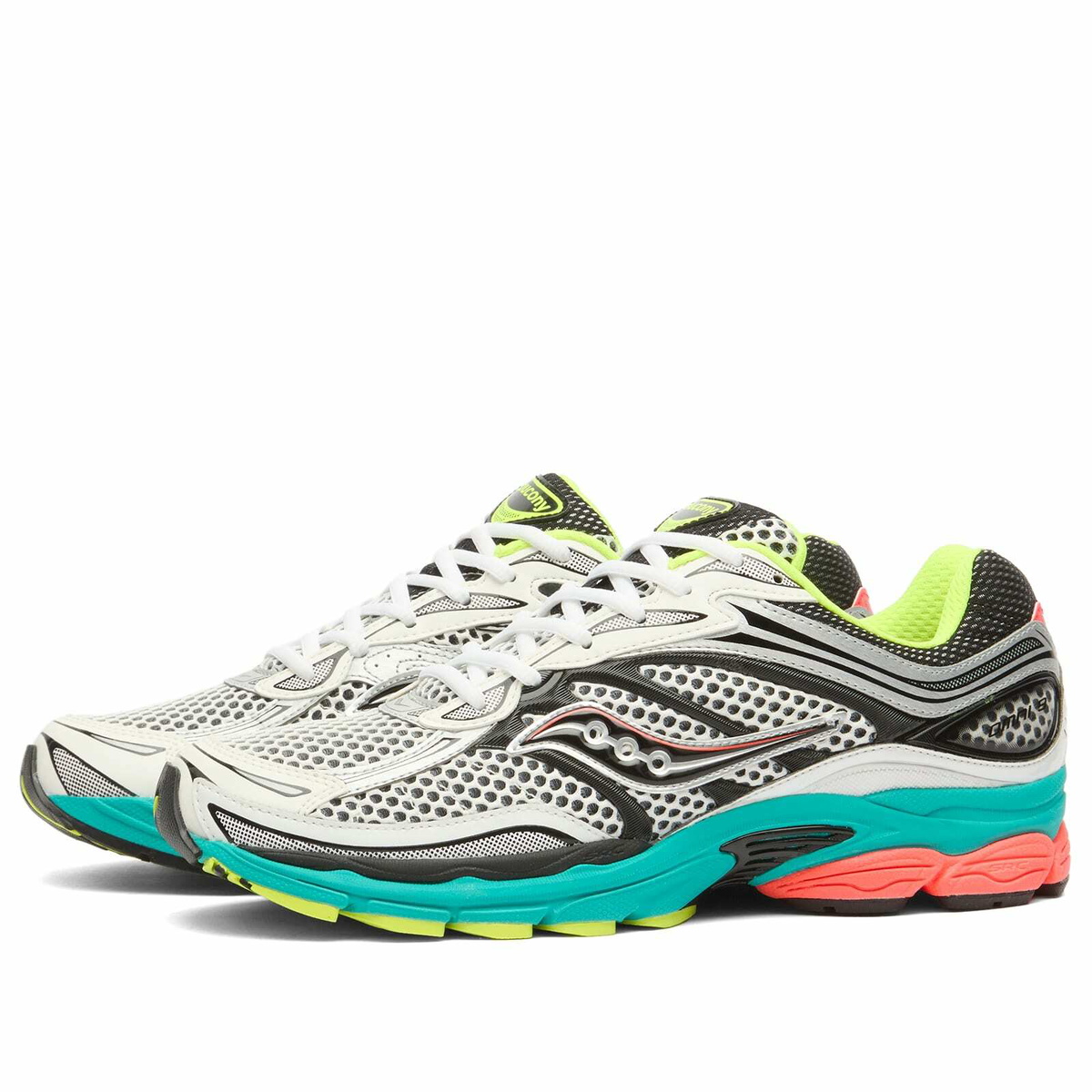 Saucony Men's Progrid Omni 9 Sneaker in Silver/Mutant