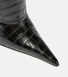 Gia Borghini Rosie 31 croc-effect knee-high boots