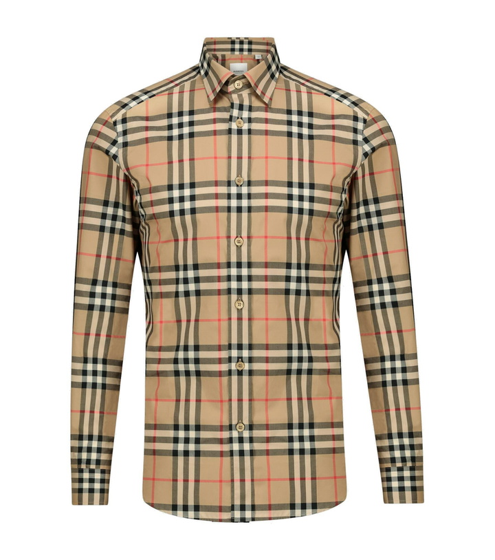 Photo: Burberry - Caxton checked cotton shirt