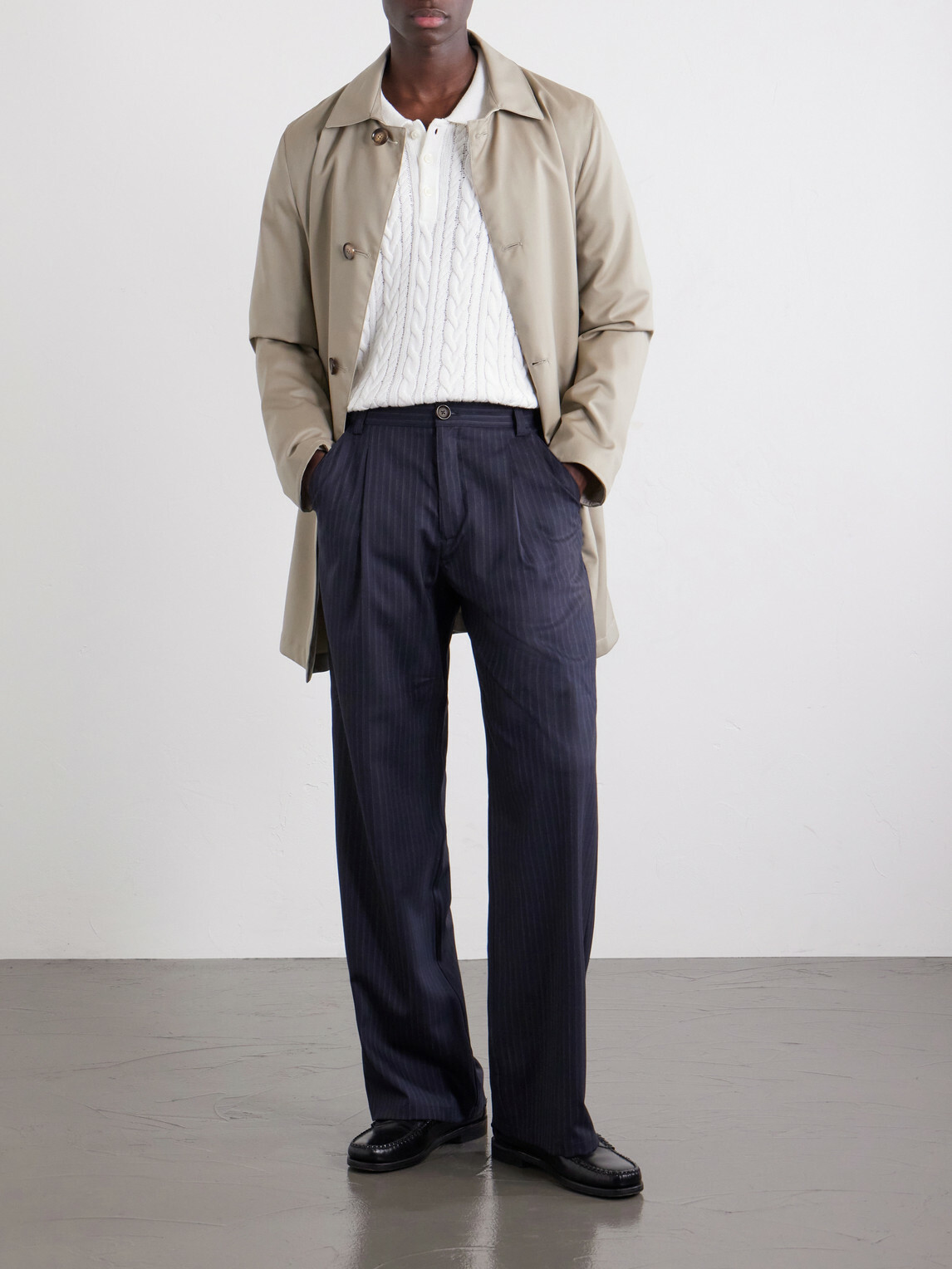 Polo Ralph Lauren - Cable-Knit Cotton and Linen-Blend Sweater - Neutrals