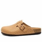 Birkenstock Men's Boston Bone Embossed - 50th Anniversary Clog - Natural