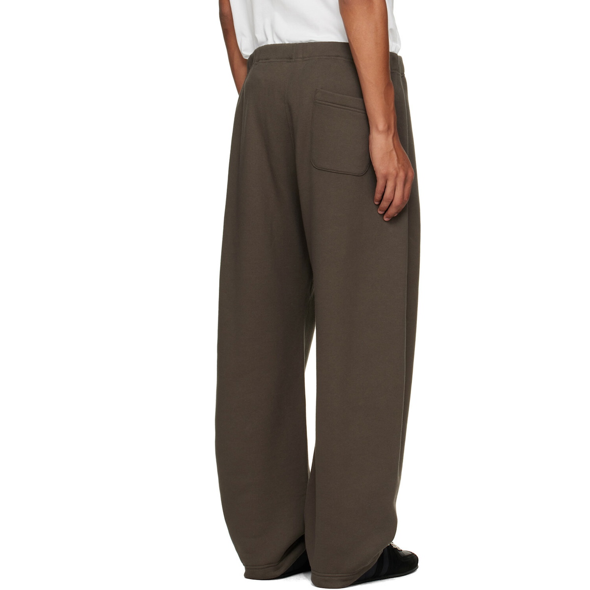 sacai Khaki Cotton Jersey Sweatpants