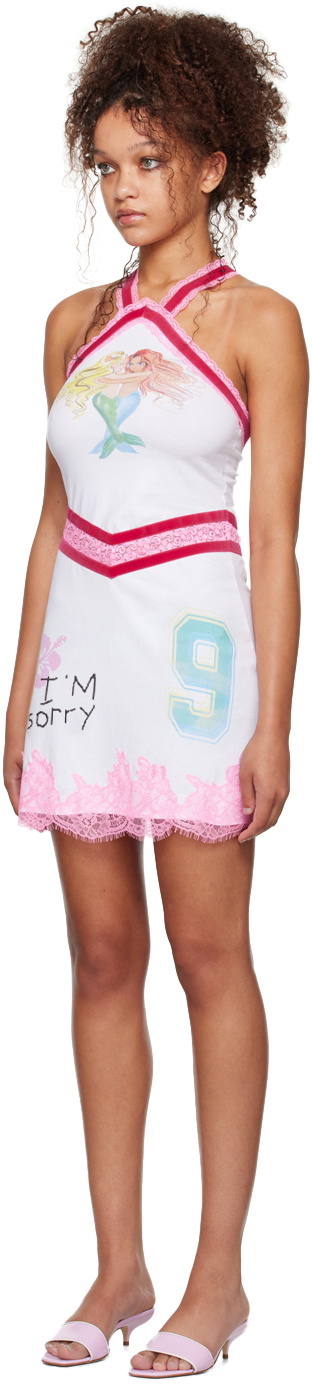 I'm Sorry by Petra Collins SSENSE Exclusive White Mimi Wade Edition Kitty Minky Minidress