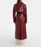 Sportmax Paste leather trench coat